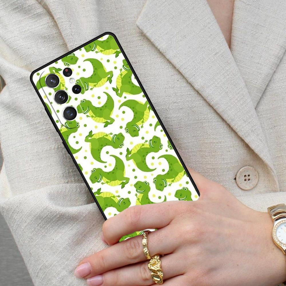 Cute Dinosaur Baby SOFT Cell Phone Case for Samsung Galaxy S26 Ultra S25 S24 S23 S22 S21 S20 Note10 Cover