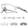 Kapvoe Gold Photochromic Glasses Cycling  Sunglasses Men Women Sports Speed Road Mtb Mountain Bike Bicycle Cycle Eyewear Goggle