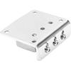Adjustable 3 String Guitar Hard-tail Tailpiece Bridge for Cigar Box Electric Guitar Parts Replacement Chrome