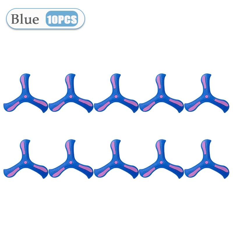 1-32PCS LInteractive Flying Disc Toy for Adults Kids Soft Boomerang Three-Leaf Cross Decompression Puzzle Gift Made Plastic Foam