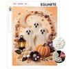 Halloween Pearl Painting Kit Ghost Pumpkin Moon Flower Handmade DIY Home Decoration Painting
