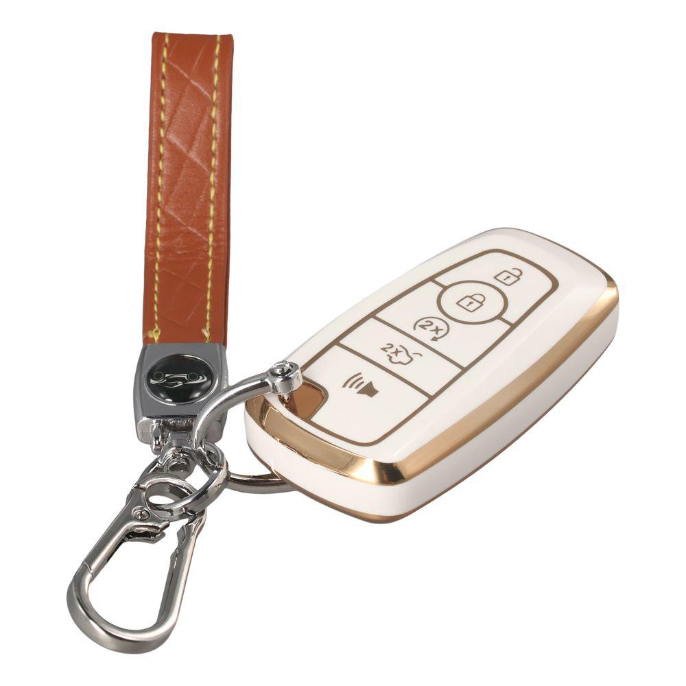 

Чехол-брелок с золотым краем для Ford Ford Explorer Mustang Escape F150 F250 F350 F450 F550