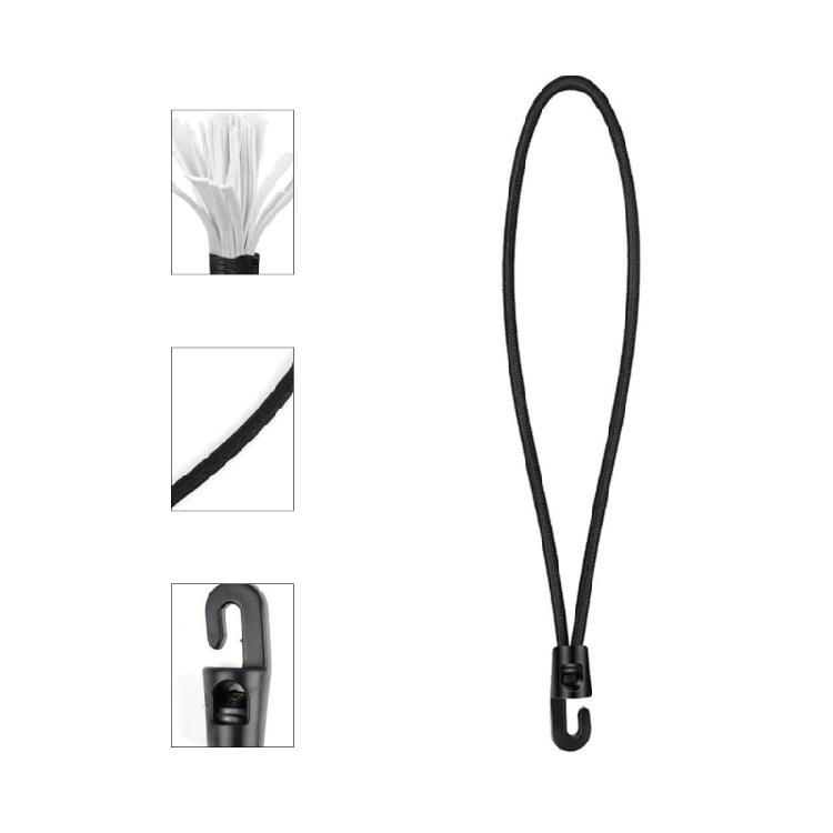 20Pcs Bungee Cord with Hook Outdoor Elastic Straps with Hook Tarpaulin Tensioner Fastening Straps Easy to Use