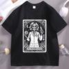 Microbiologist Tarot Card TShirt Funny Science Lab Halloween Tshirt Microbiology Lovers Tees Casual Cotton Short Sleeve T Shirt