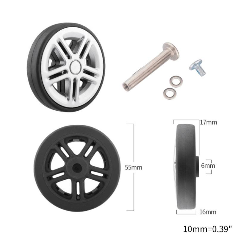Mute Luggage Suitcase Replacement Wheels Wear-Resistant Suitcase Wheels Luggage Suitcase Wheels Suitcase Spinner Wheels