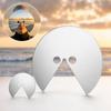 Full Face Visual Illusion Prop Wearable Reflective Mask Acrylic Mirror Mask  Adult Costume Party