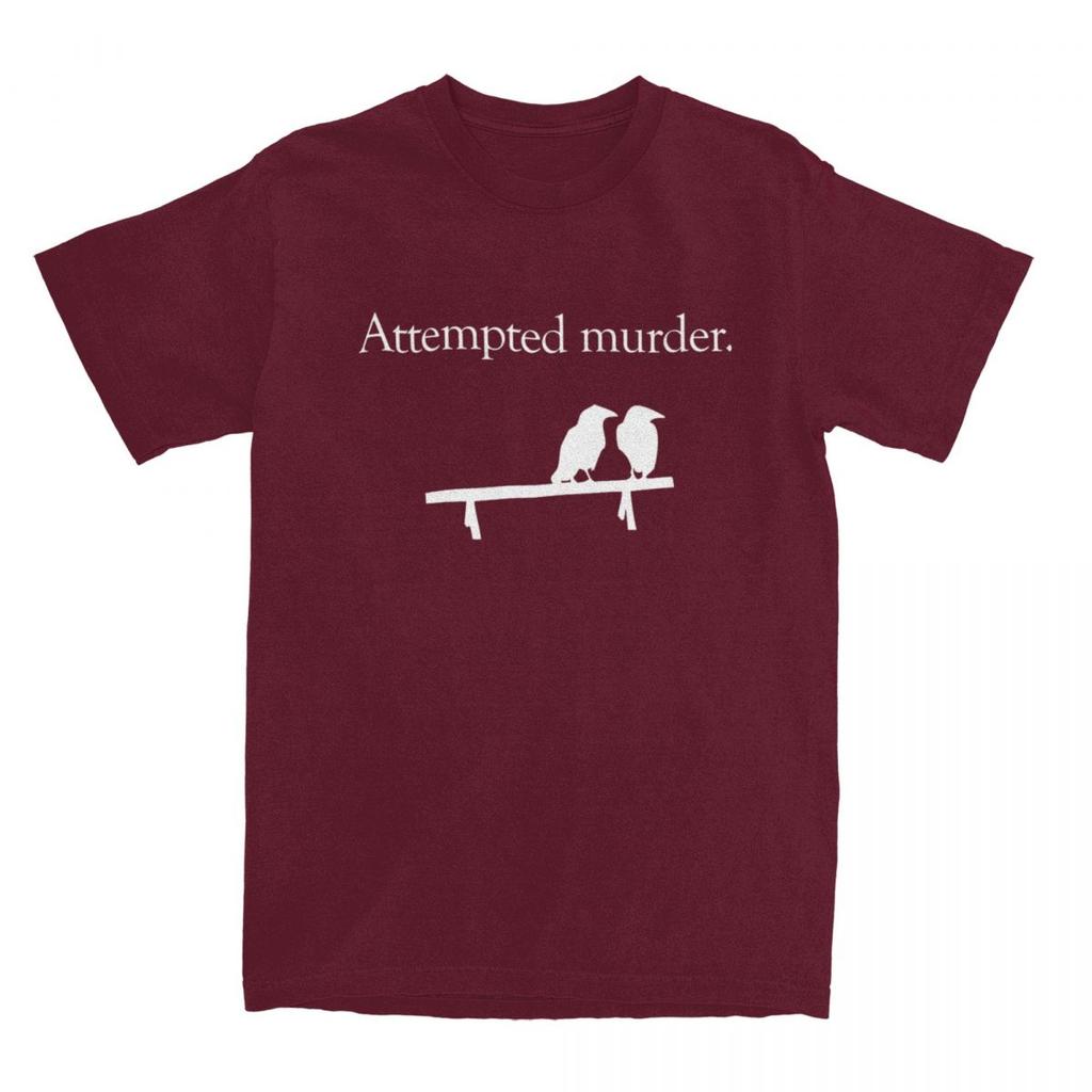 Men Women Attempted Murder Shirt Accessories 100% Cotton Tops T-shirt Vintage Tees Summer