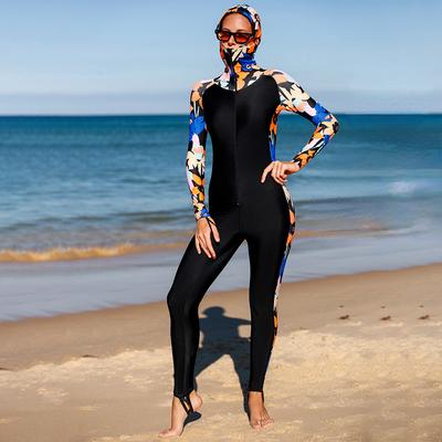 Nové plavky na šnorchlovanie Dámske letné plavky na horúce jarné plavky s dlhým rukávom a kapucňou medúzy oblek ochrana pred slnkom jednodielne plavky