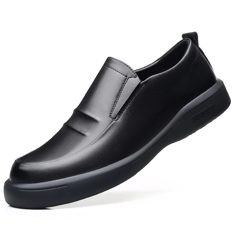 Fashion Italian Casual Leather Tooling Shoes British Flats Classic Men Outdoor Walking Oxford Shoes 2025New Trendy All-match Board Shoes