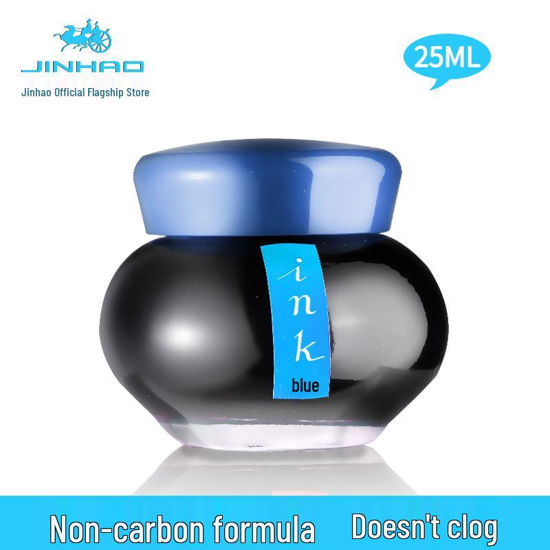 Jinhao Non-Carbon Black Fountain Pen Ink – Smooth Flow, No Clogs – Ideal for Business, Office, Students, Men & Women.