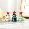 Statue Crystals Christmas Tree Figurine Mini Crystals Ornaments  Home Decor