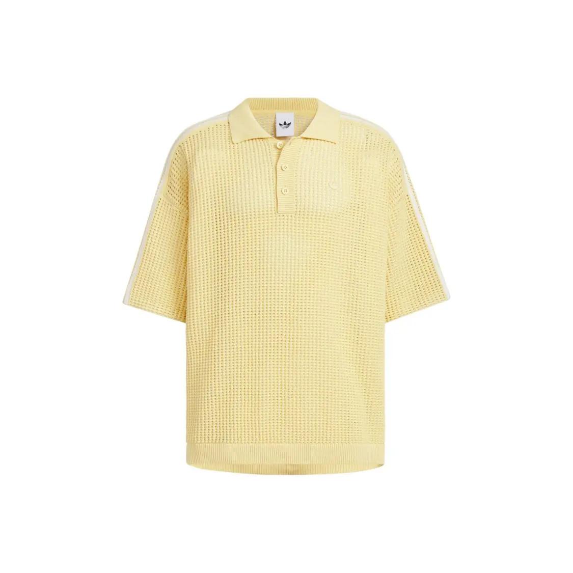 adidas Originals SS25 Casual Sports Loose-Fit Short-Sleeved Polo Shirt for Men L