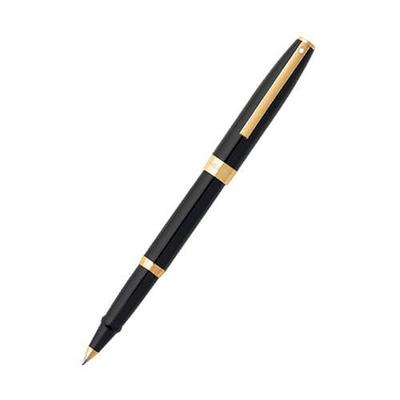 Sheaffer Sagaris Füller Glänzend Schwarz/Gold-Zierleiste (Rollerball)