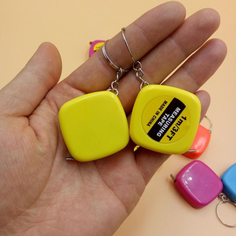 2 Pcs Retractable Soft Ruler Tape Measure with Keychain BodyMeasuring Tape Mini Portable Sewing Tailor Cloth Ruler Measuring