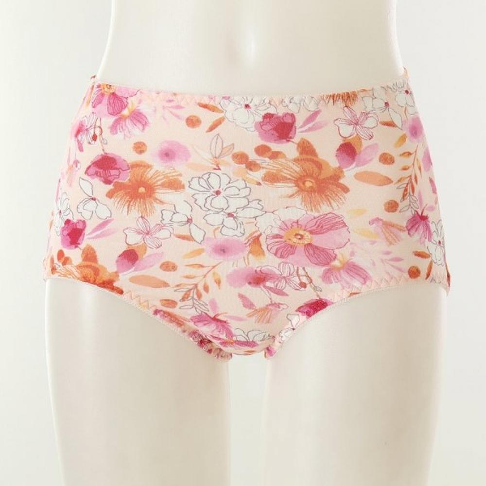 VenuS Women S Panty Modal 40S Large Flower Print Set 2 pieceS[vpt6749 Bu Pk]