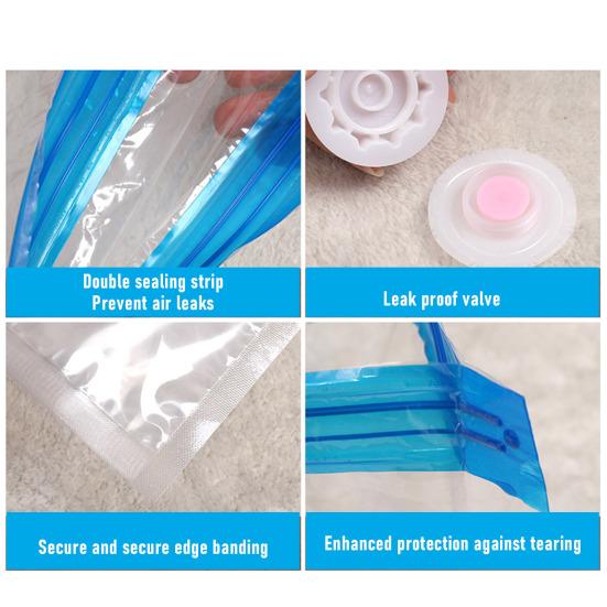 Transparent Vacuum Storage Bag Moisture-Proof Reusable Folding Compressed Thickened Vacuum Bag Clothes