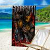 1pc Mortal Kombat3 Beach Towel, Beach and Seaside Swimming Pool Equipment, Fashion Pattern, Rectangular, Travel Essentials