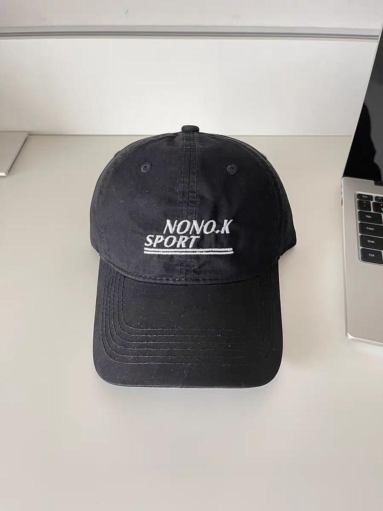 Couple letter embroidery cap student spring and summer travel baseball hat new versatile sunscreen visor
