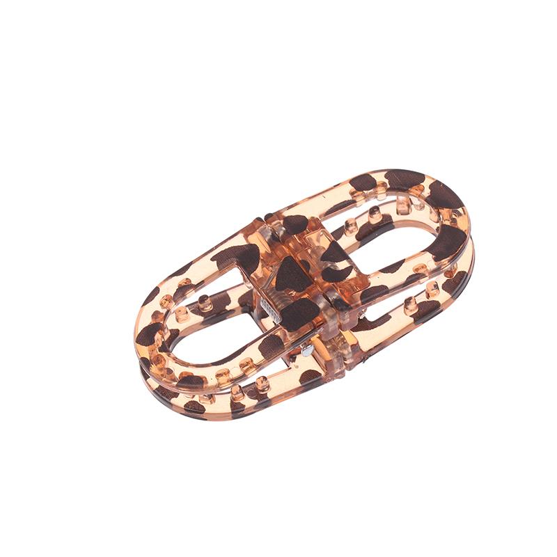 

Smart Magnetic Hair Clip Creative Personalized Split-Body Leopard Hair Clip Women Headwear Hair Accessories леопард друку кольору