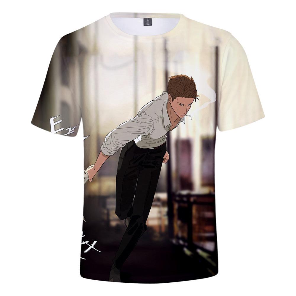 Jujutsu Kaisen Gojo Satoru T-Shirt for Anime Fans, Stylish Cartoon Tops, Comfortable Polyester Fabric, Casual Daily Wear Streetwear Clothes