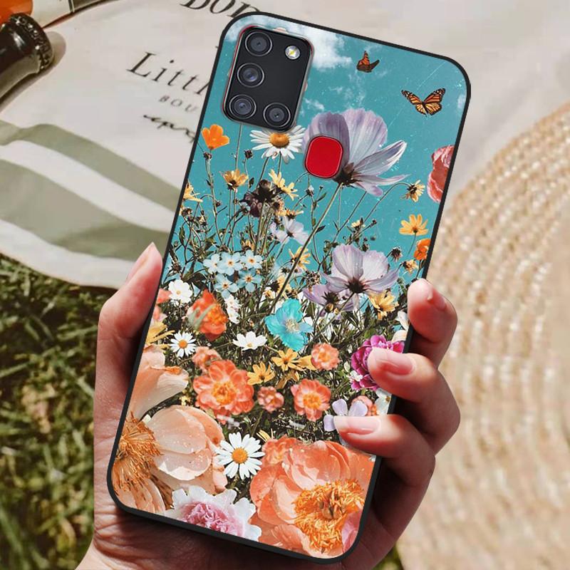 For Samsung A21S Case Phone Cover Silicone Soft TPU Back Cover for Samsung Galaxy A21S Case A 21S A21 S A217F Fundas Bumper