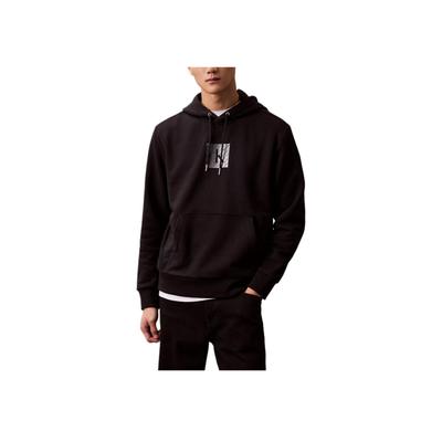 Bequemes Kapuzen-Sweatshirt mit langen Ärmeln für Herren, Oberteile, Schwarz 40EM912-001