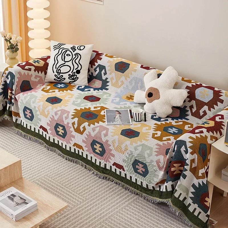 Modern Sofa Towel Cover Camping Blanket Picnic Mat Sofa Cover Four Seasons Universal All Inclusive L  Sofas Mat Slip Covers