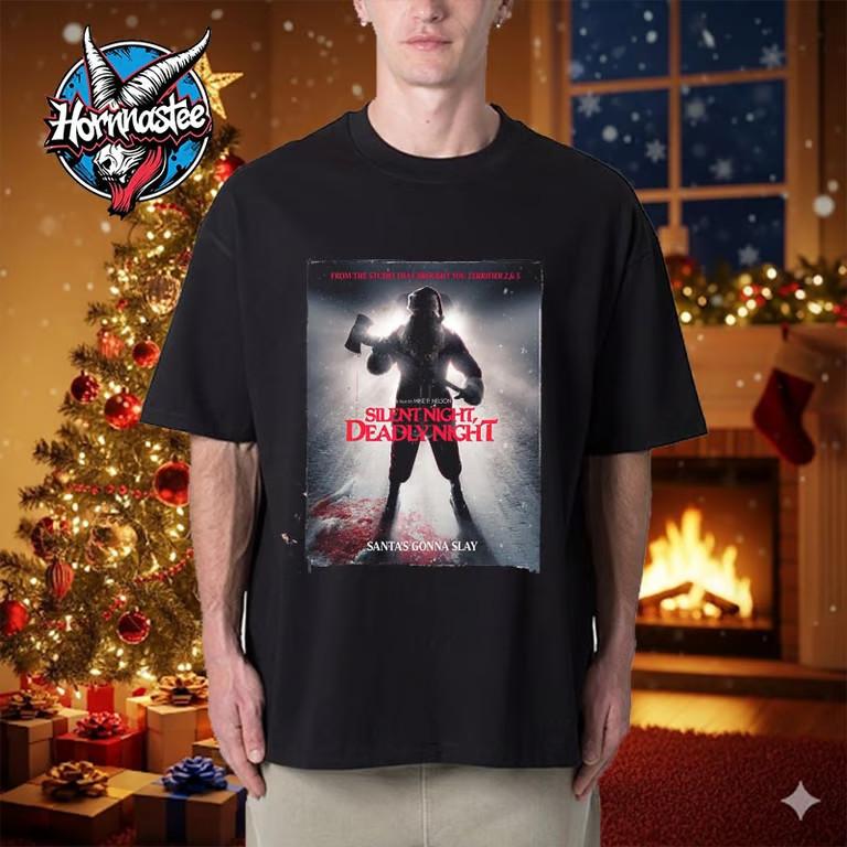 Silent Night Deadly Night Remake Santa’s Gonna Slay 2025 T-Shirt Unisex T-Shirt L