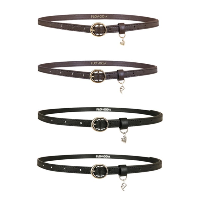 

Кожаный ремень с символом FLOWOOM Black