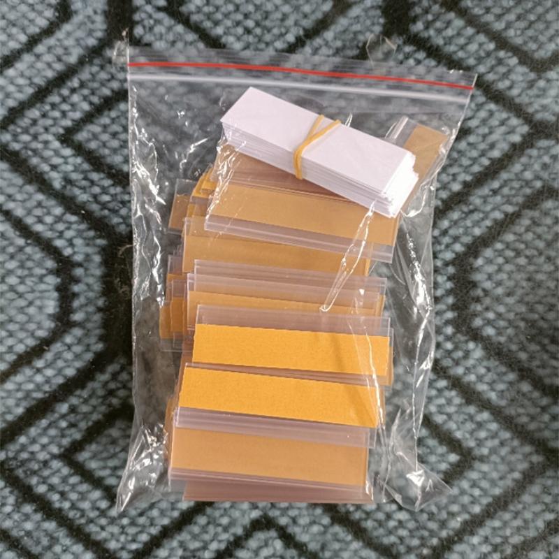 50PCS Self-Adhesive PVC Label Holder Card Slot Supermarket Commodity Identification Empty Transparent Label Price Tag DIY