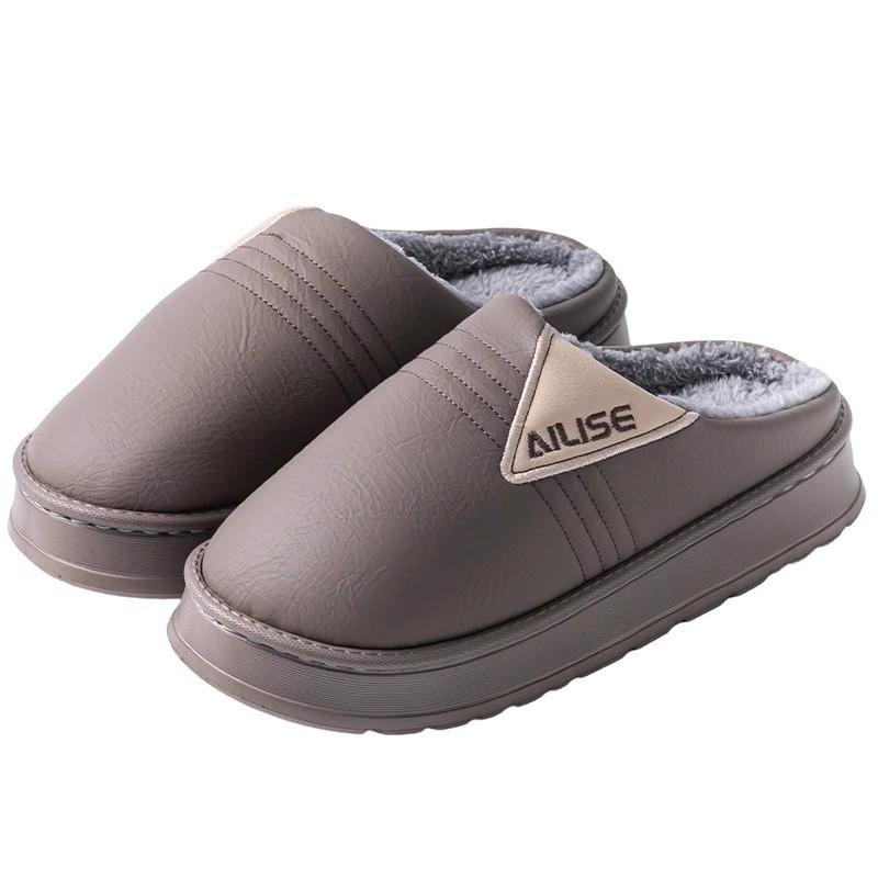 Faux Fur Lined Indoor Slippers EVA Sole