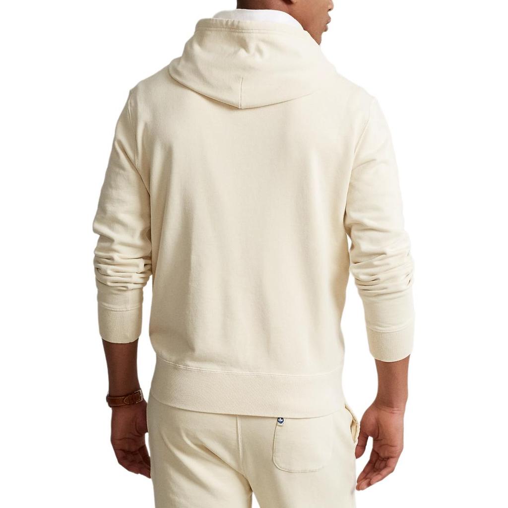 Polo Ralph Lauren FW25 Small Pony Logo Embroidered Solid Color Cotton Fleece Hooded Long Sleeve Sweatshirt Men Sweatshirt MNPOKNI16822233-101