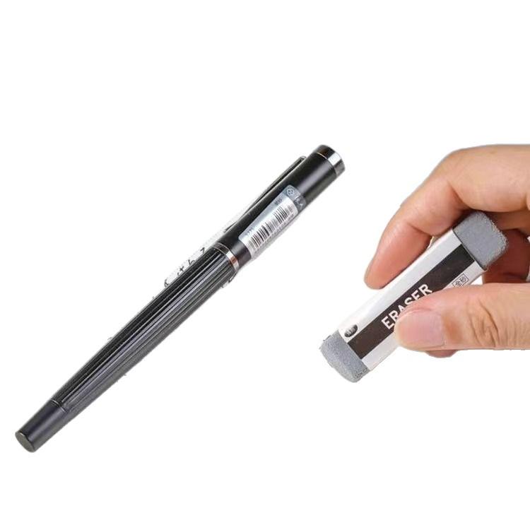 Yuechuang Erasable Frosted Gel and Ballpoint Pen Set with Crumb-Free Eraser.