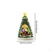 Christmas Music Box House Decor Photo Props Sculpture with Light for Bedroom