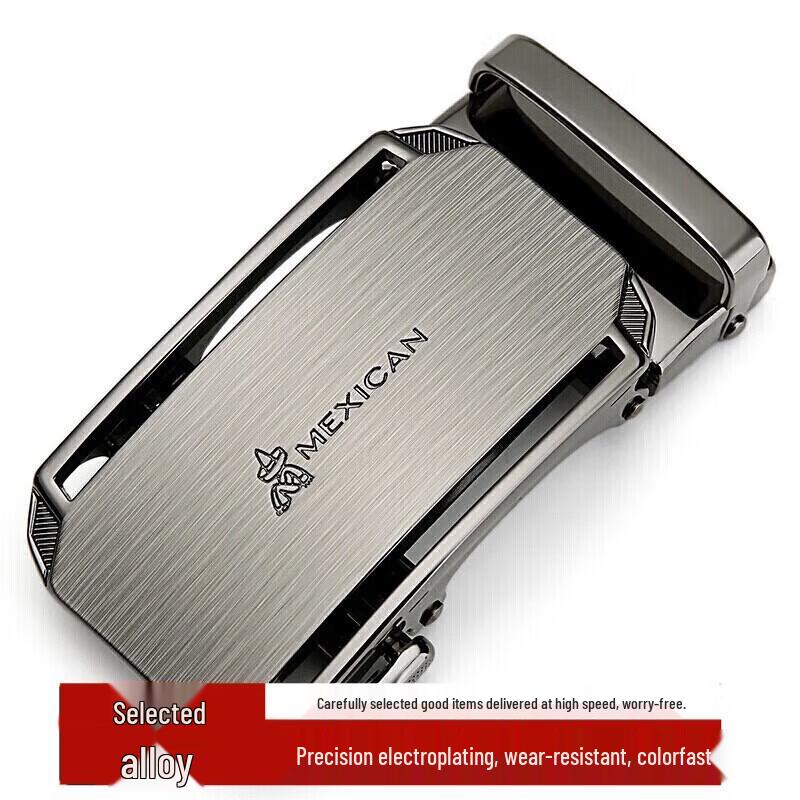 

STRAW Men s Automatic Buckle Leather Belt 105-120cm