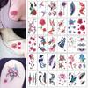 Fake Tattoo Tattoo Sticker Temporary Tattoo Butterfly for Women Flower Legs Arm Body 30 Sheets Accessories