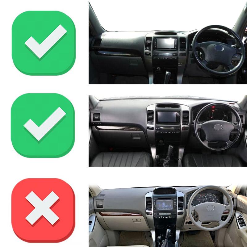 Fit for Toyota Land Cruiser Prado 120 J120 2003-2009 Dashmat Dashboard Cover Pad Protective Carpet Accessories DashMat Sunshade