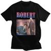 Robert Pattinson 90s Vintage Unisex Zwart T-shirt Unisex T-shirt Oversized Grafische T-shirts 100% Katoen T-shirt Unisex Dames T-shirts Tops