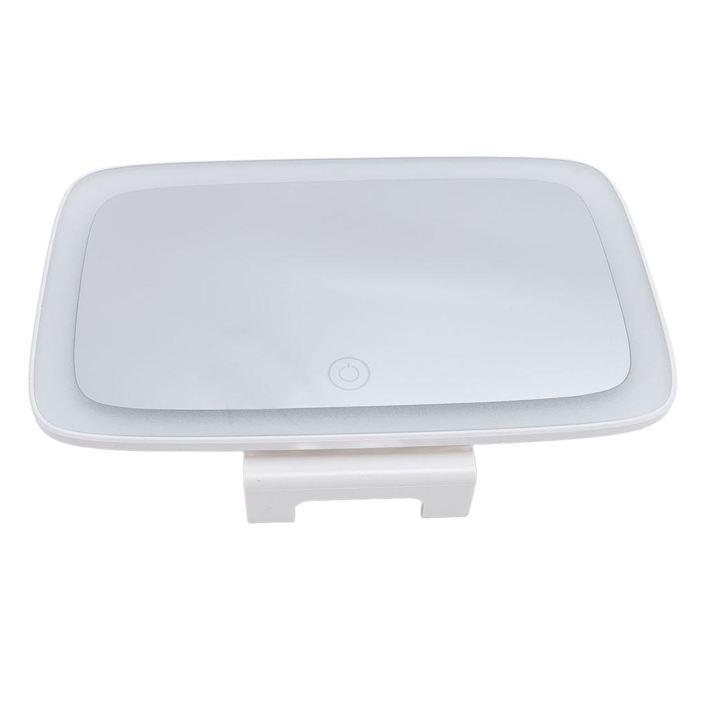 Car Sun Visor Vanity Mirror LED Light Makeup Mirror Rechargeable 3 Color Temperature Adjustment Vani