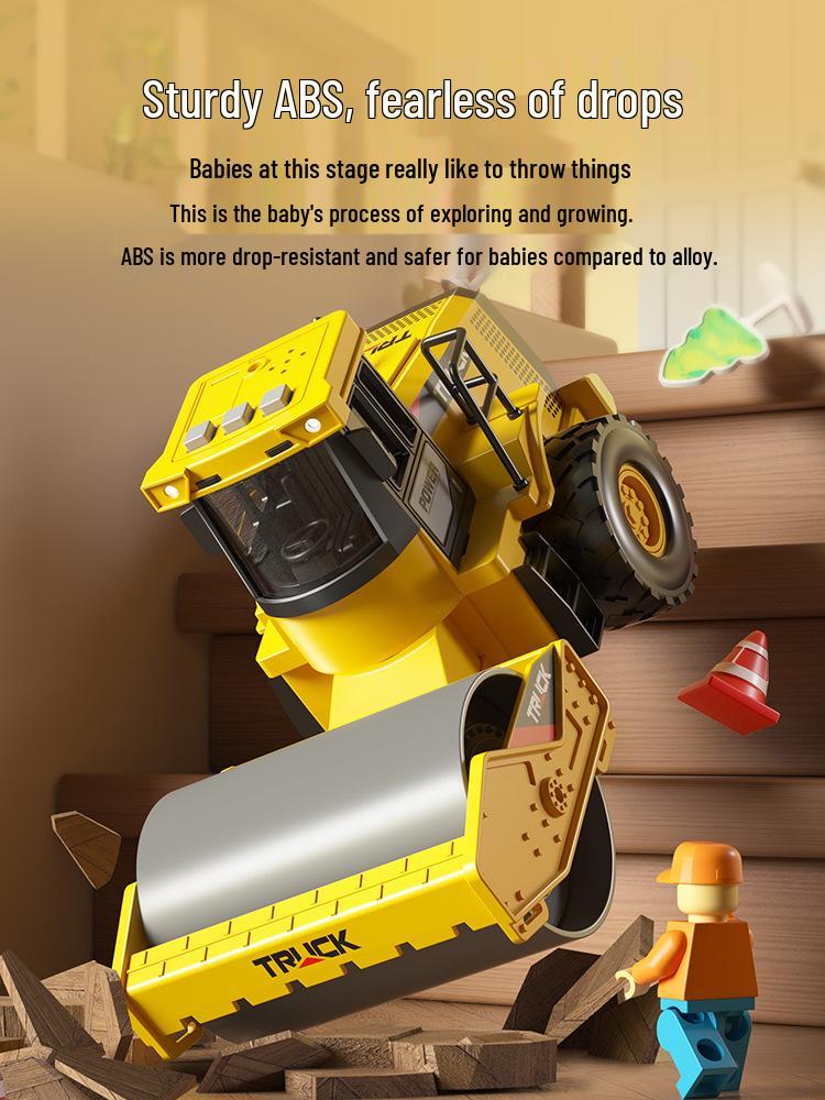 Children's Extra Large Alloy Roller Excavator Bulldozer Loader Toy, Ages 2+