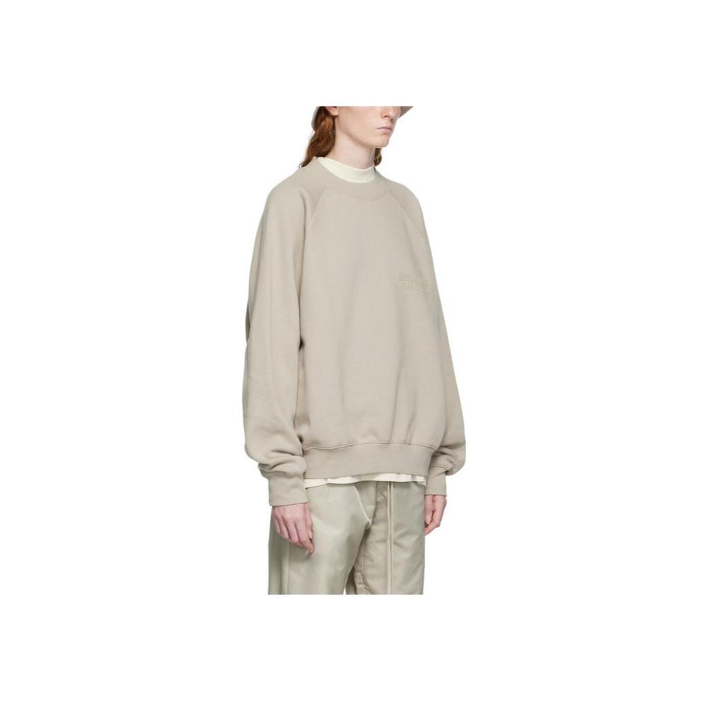 Fear Of God Essentials Smoke Solid Color Crewneck Pullover Long Sleeve Fleece Sweatshirt Women sweatshirt Smoke-Gray FOG-FW22-070