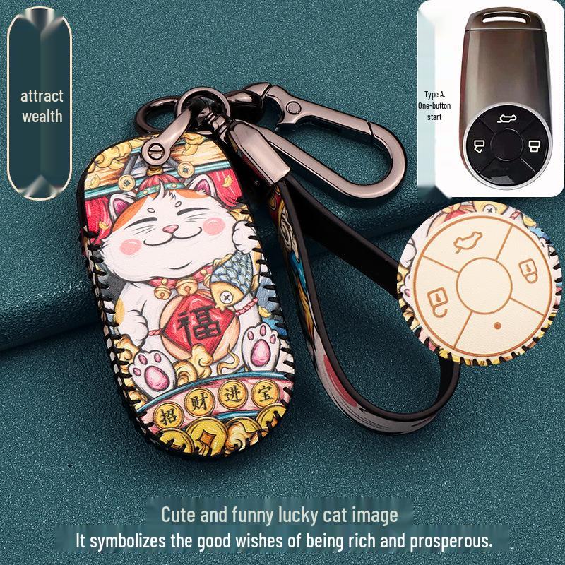 

Great Wall ORA Good Cat Key Cover: Fits 22 Models with Guochao Protection and 21 Models Rope Buckle. Standard