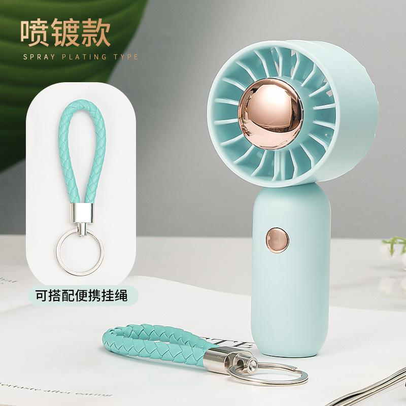 New handheld fan temu charging student strong wind turbine portable outdoor large air volume mini handheld small fan