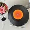 Retro Sunset Vinyl Record Wall Clock: Silent DIY Creative Decor for Living Room.