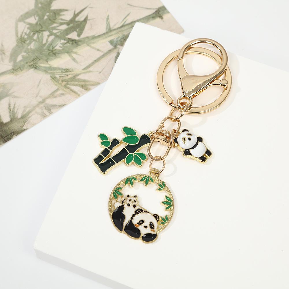 Panda Alloy Keychain Pendant Charm - Gift for Friends & Classmates, Bag Decoration