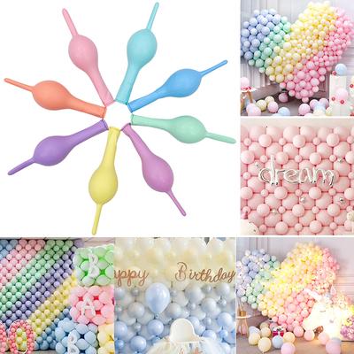 10 pouces Queue Macaron Pastel Ballon Baby Shower Saint-Valentin Décoration Joyeux Anniversaire Décoration Arches Ballons
