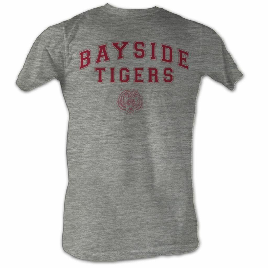 Saved by the Bell Bayside Tigers Classic Gray T-Shirt L