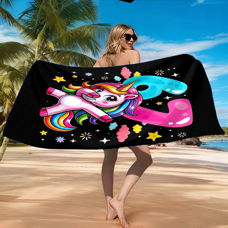 Energy Number 67 Design Beach Towel, Quick-drying, Easy to Care for, Suitable for Both Fitness and Beach Vacations,Sports Essential