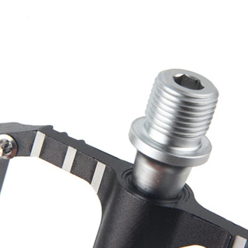 Aluminum Alloys Mountain Bicycles Pedal Light Weight Antiskid Bicycles Pedal Wide Flat Cycling Pedal Easily To Install
