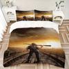 3pcs PUBG Home Decor Bedding Set-Rustic Soldier with Rifle Print-Universal Three-Piece Suit for Bedroom, Guest Room, Living Room, Hotel-Perf
